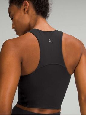 Lululemon Invigorate Training Tank Top Black Size 12 Built In Bra Everlux